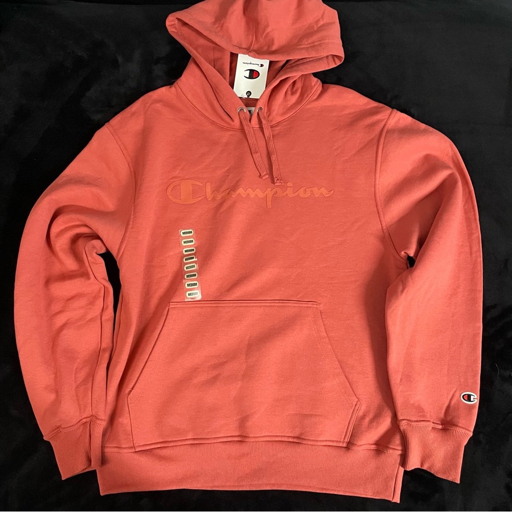 Champion Orange Sweater Cozy Cotton Blend